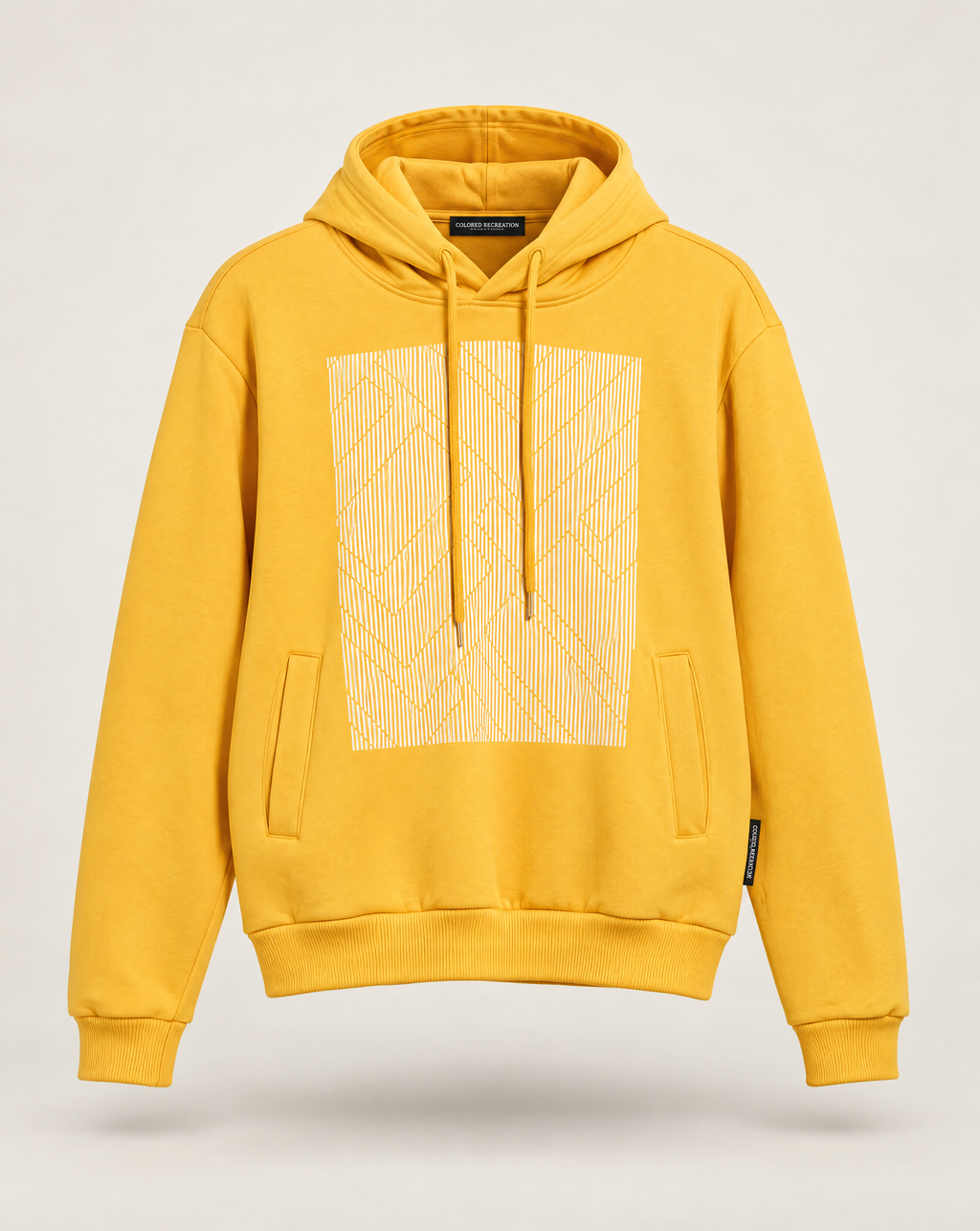 HO-214-Linear Graphic Pullover Hoodie