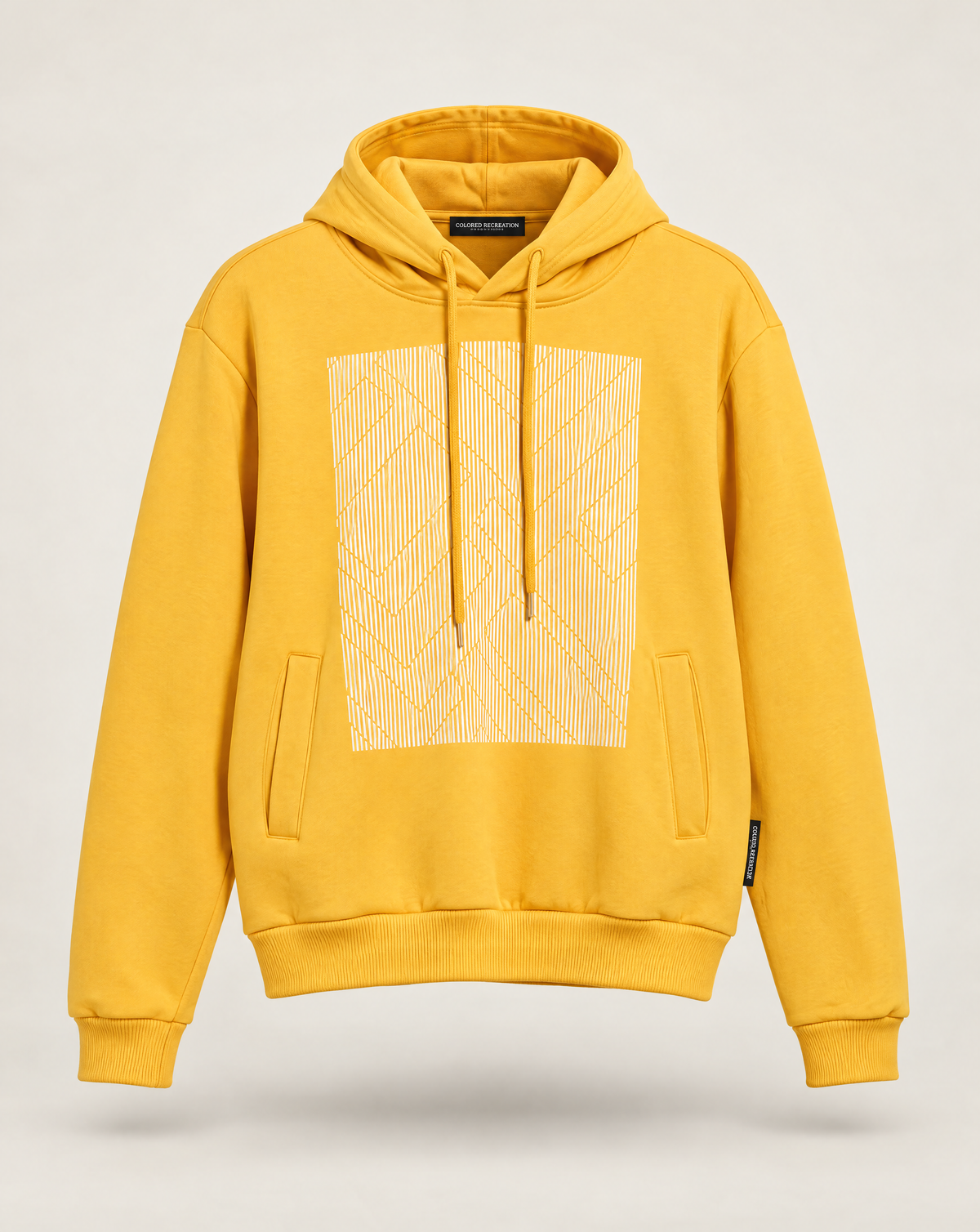 HO-214-Linear Graphic Pullover Hoodie