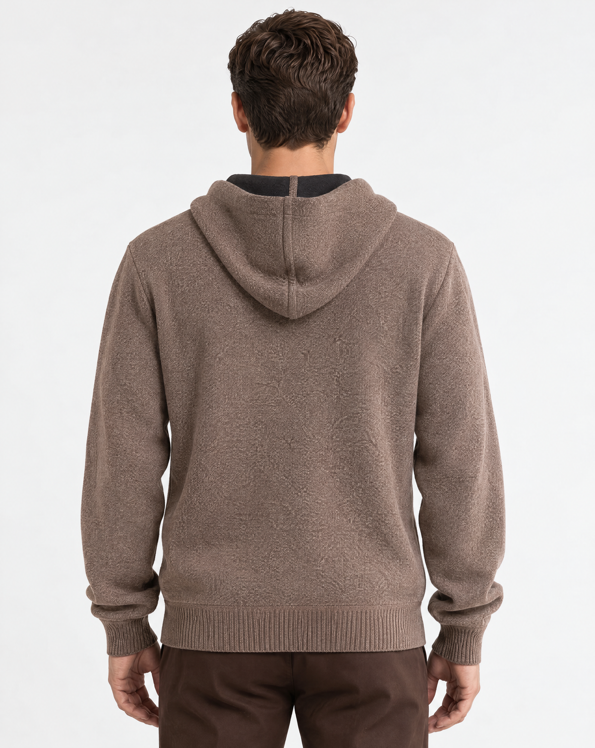 JCS-505-BH-3 Button Hoodie Melange Sweater