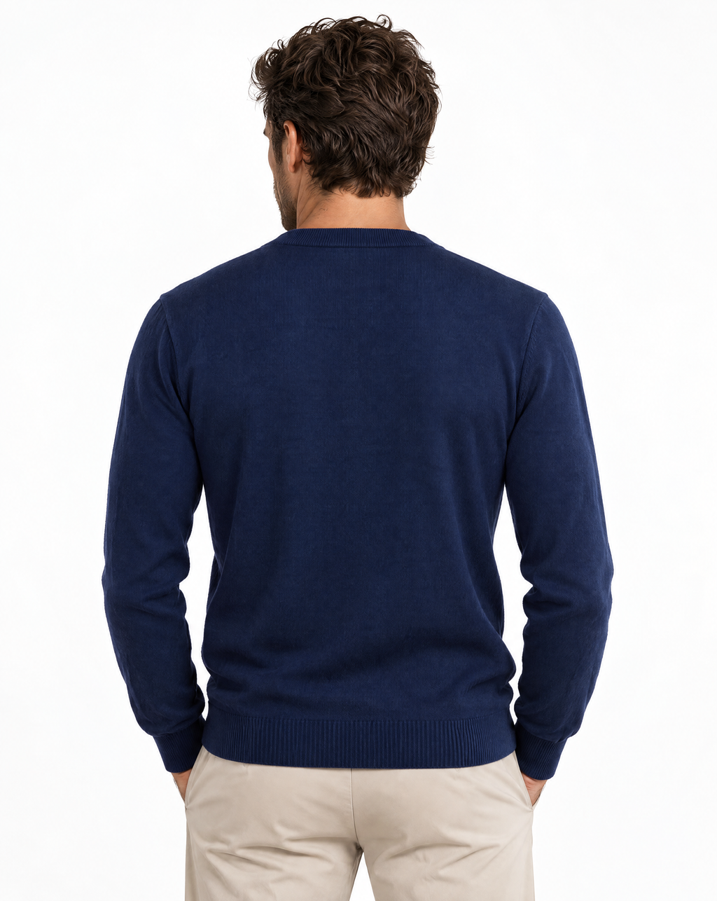 TRCK-11555-SLIM FIT CREW NECK SWEATER