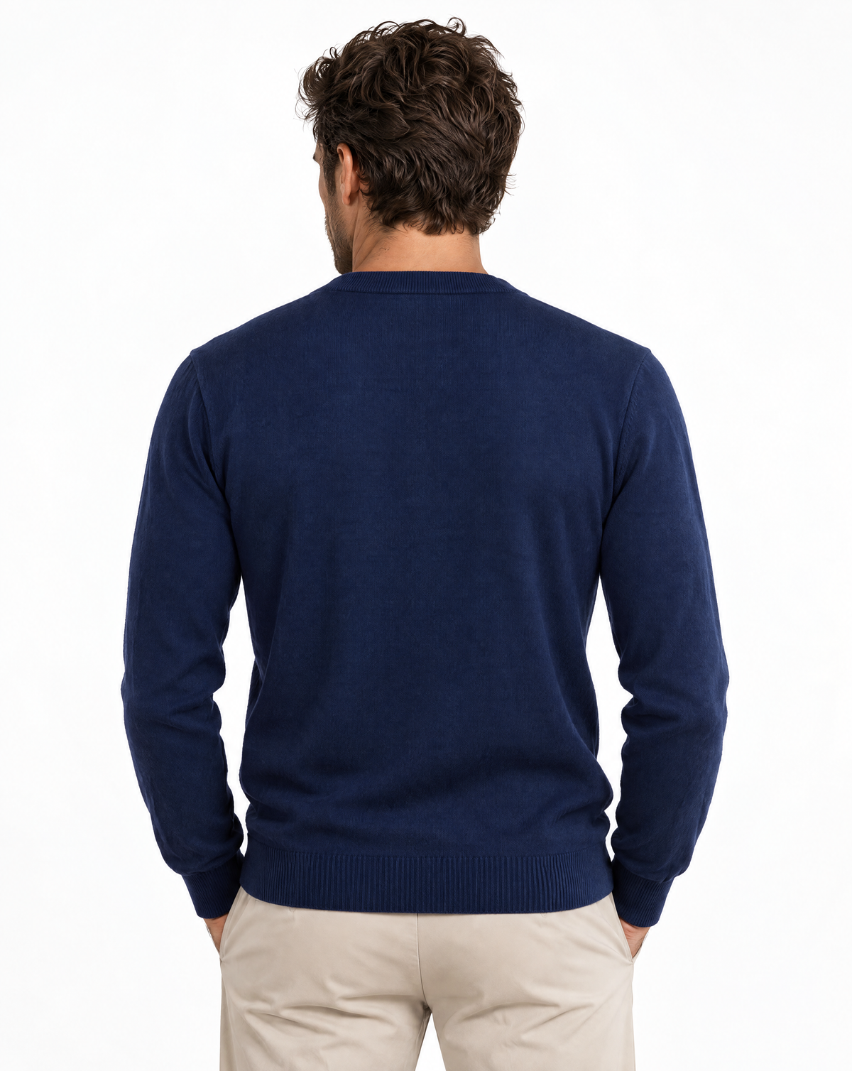 TRCK-11555-SLIM FIT CREW NECK SWEATER