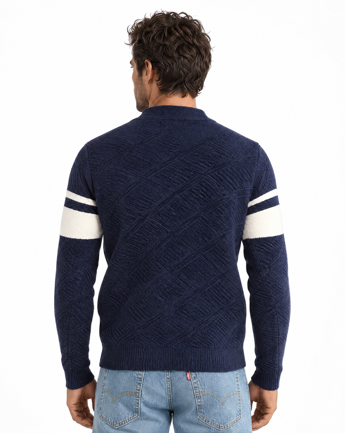 TRCK-11588 - Mock Neck Quarter Zip Sweater