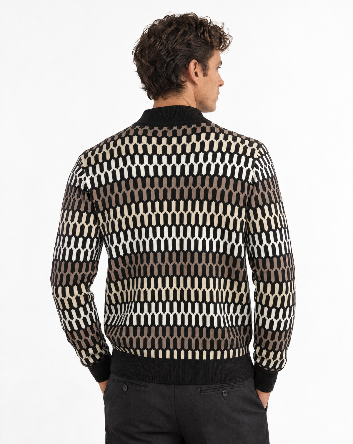 TRCK-11585 - Mock Neck Sweater