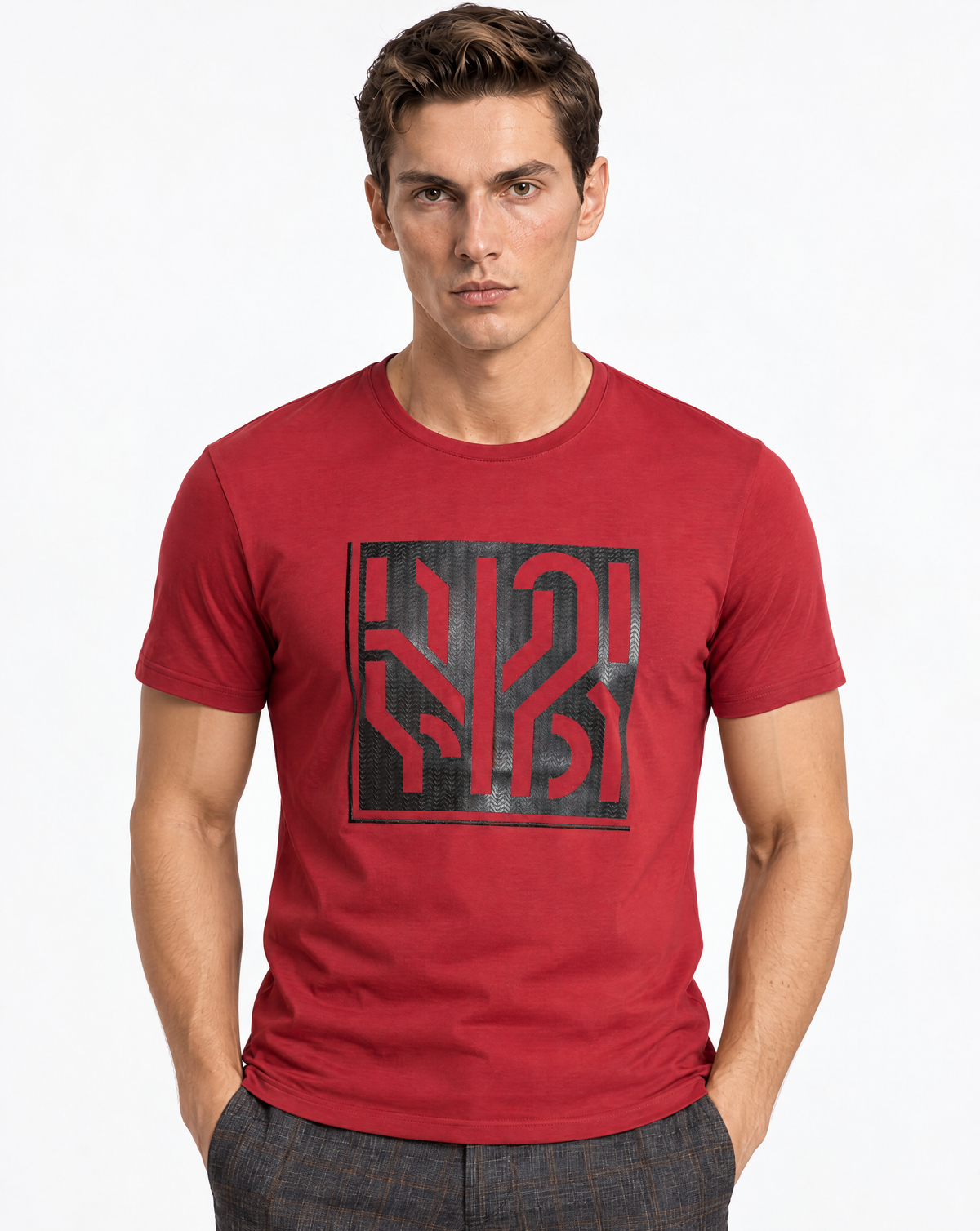 TRTD-1146-3D Abstract Short Sleeve T-Shirt