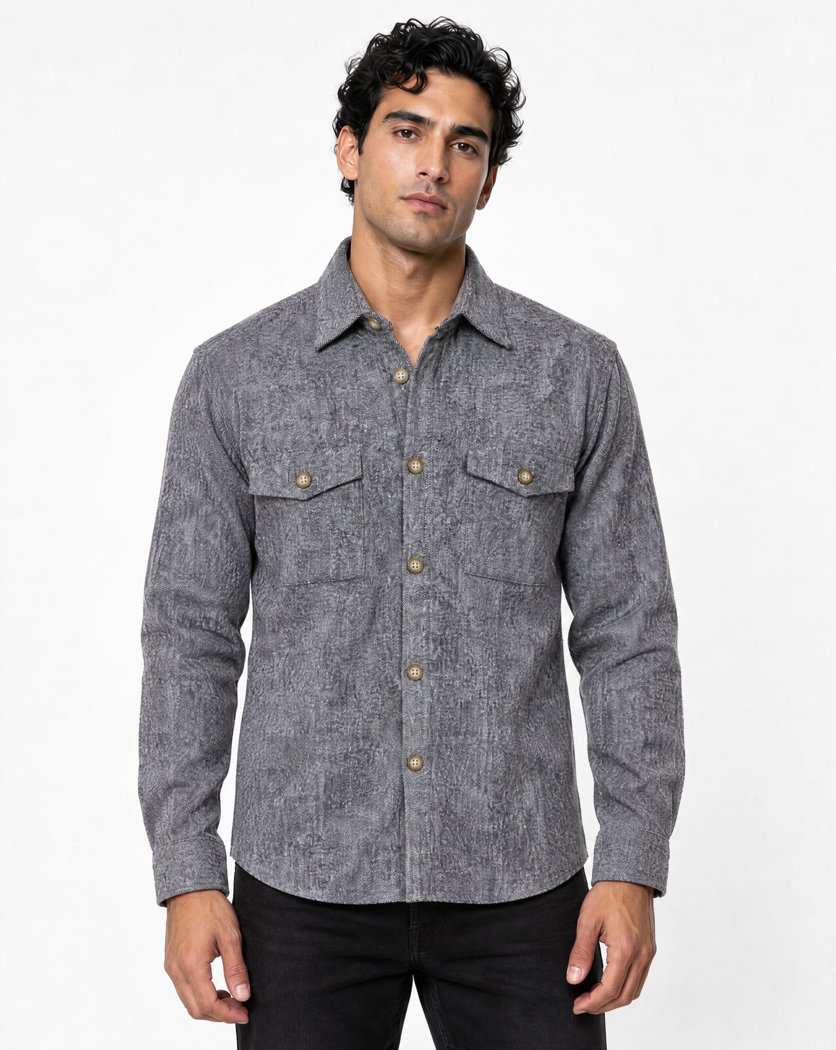 JCLS-133-Heringbone Shirt