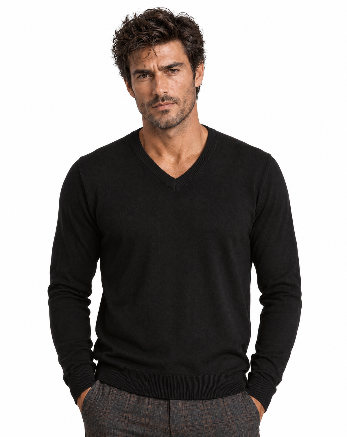 TRCK-11580-V-NECK SWEATER