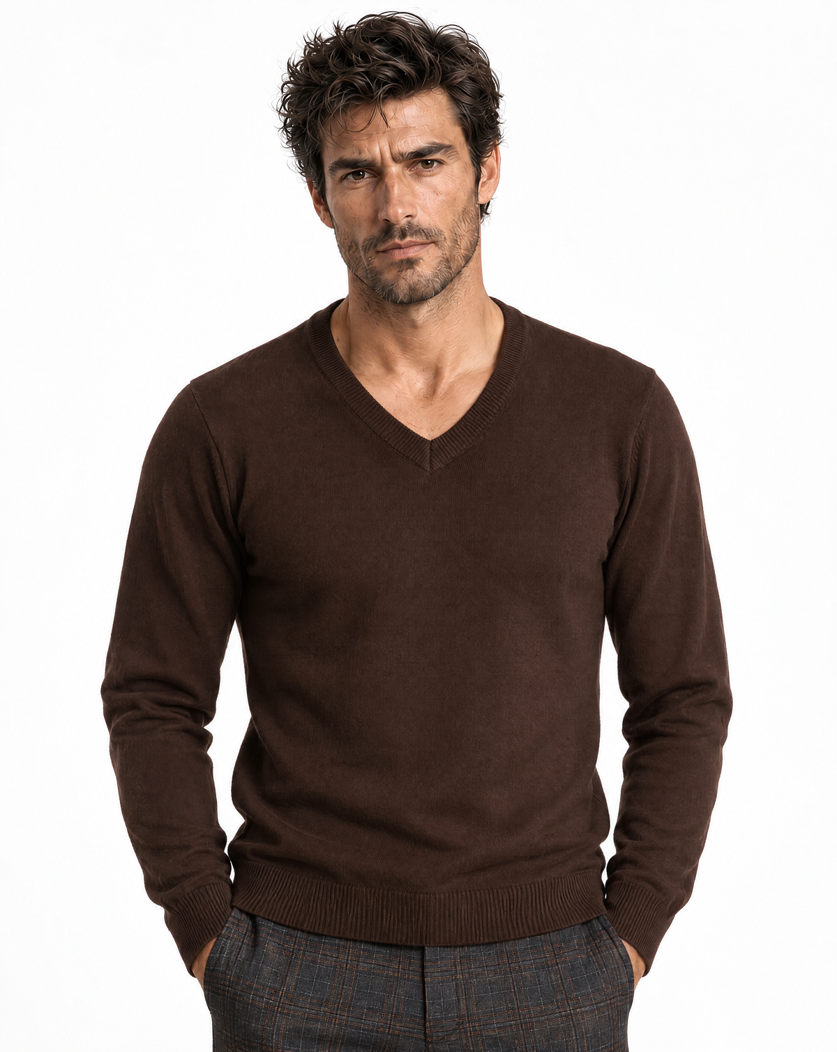 TRCK-11580-V-NECK SWEATER
