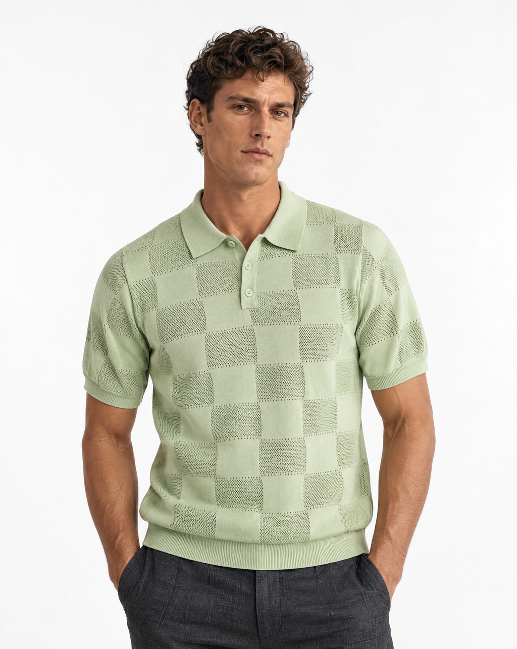 TRCK-11565 Slim Fit Polo Sweater