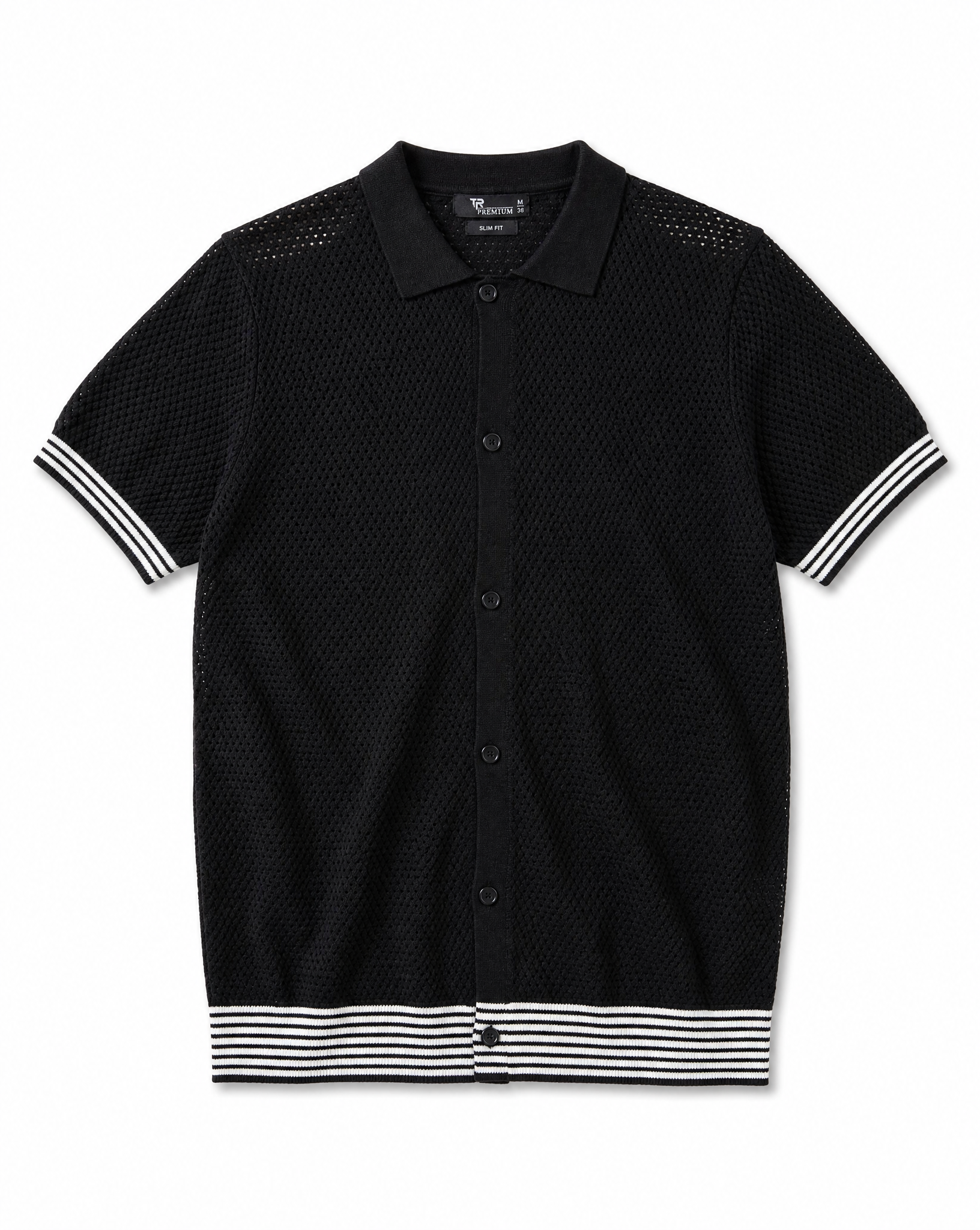 TKST-1001-Textured Sweater Polo