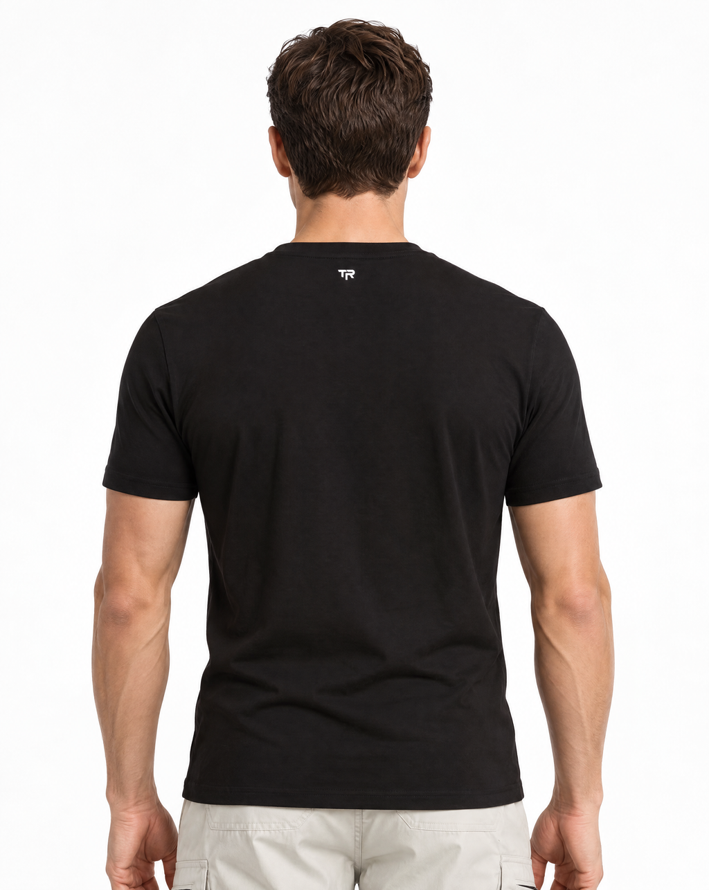 TRTD-1038-3D Geometric Line Graphic T-Shirt