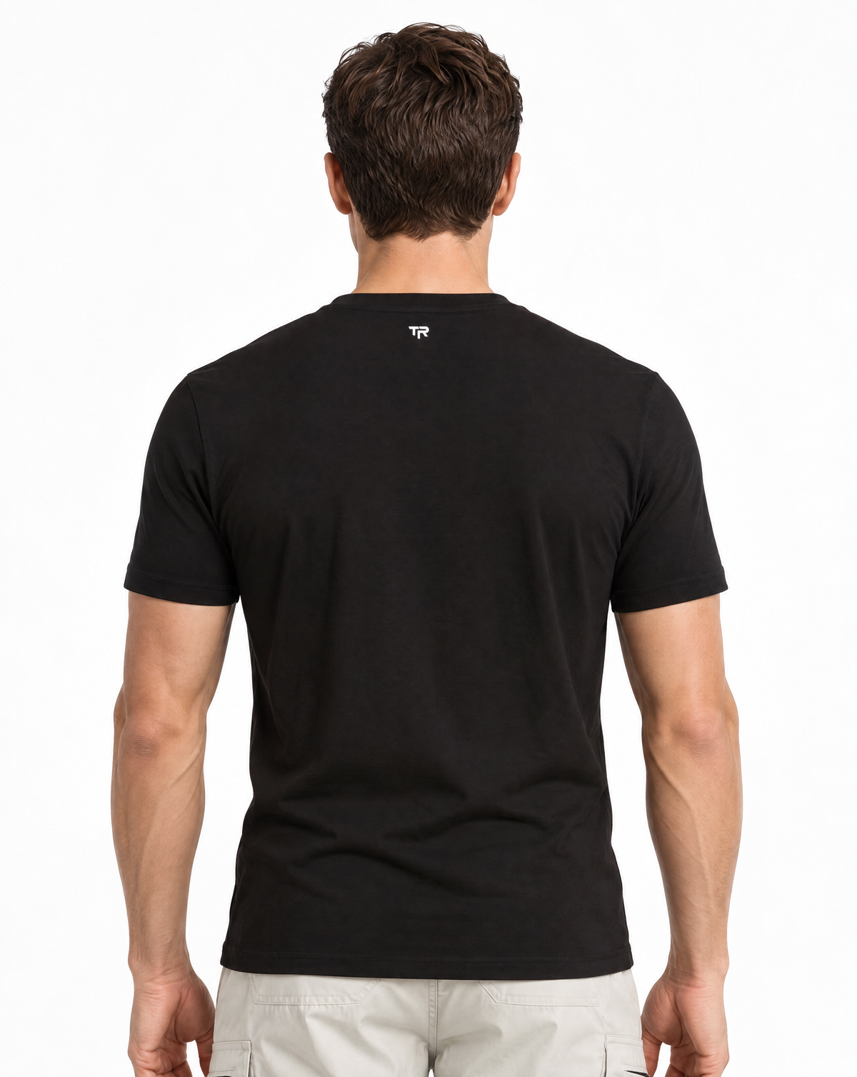 TRTD-1038-3D Geometric Line Graphic T-Shirt