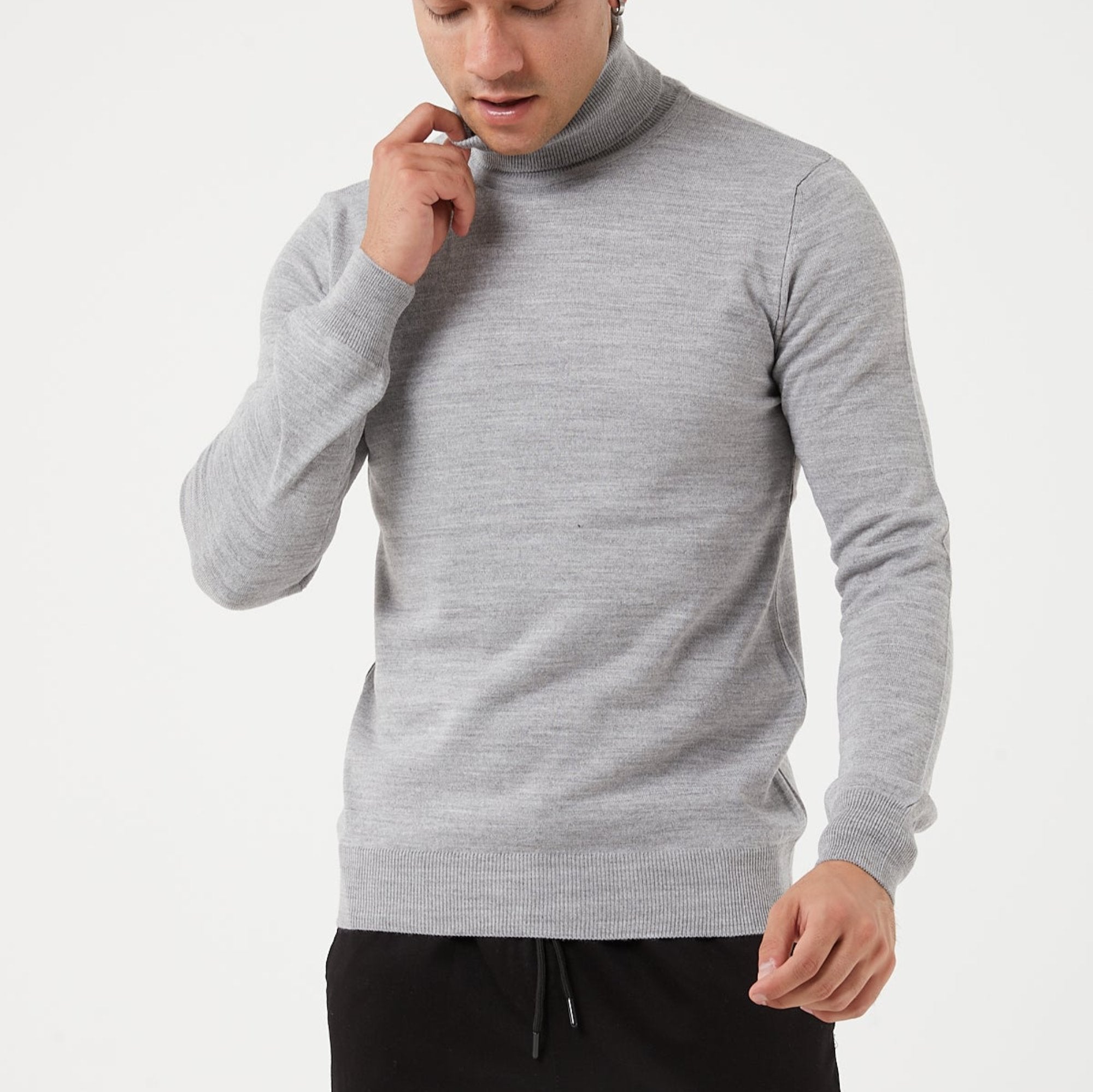 TR Premium Slim Fit Wool Turtle Neck Sweater for men - TR-11477