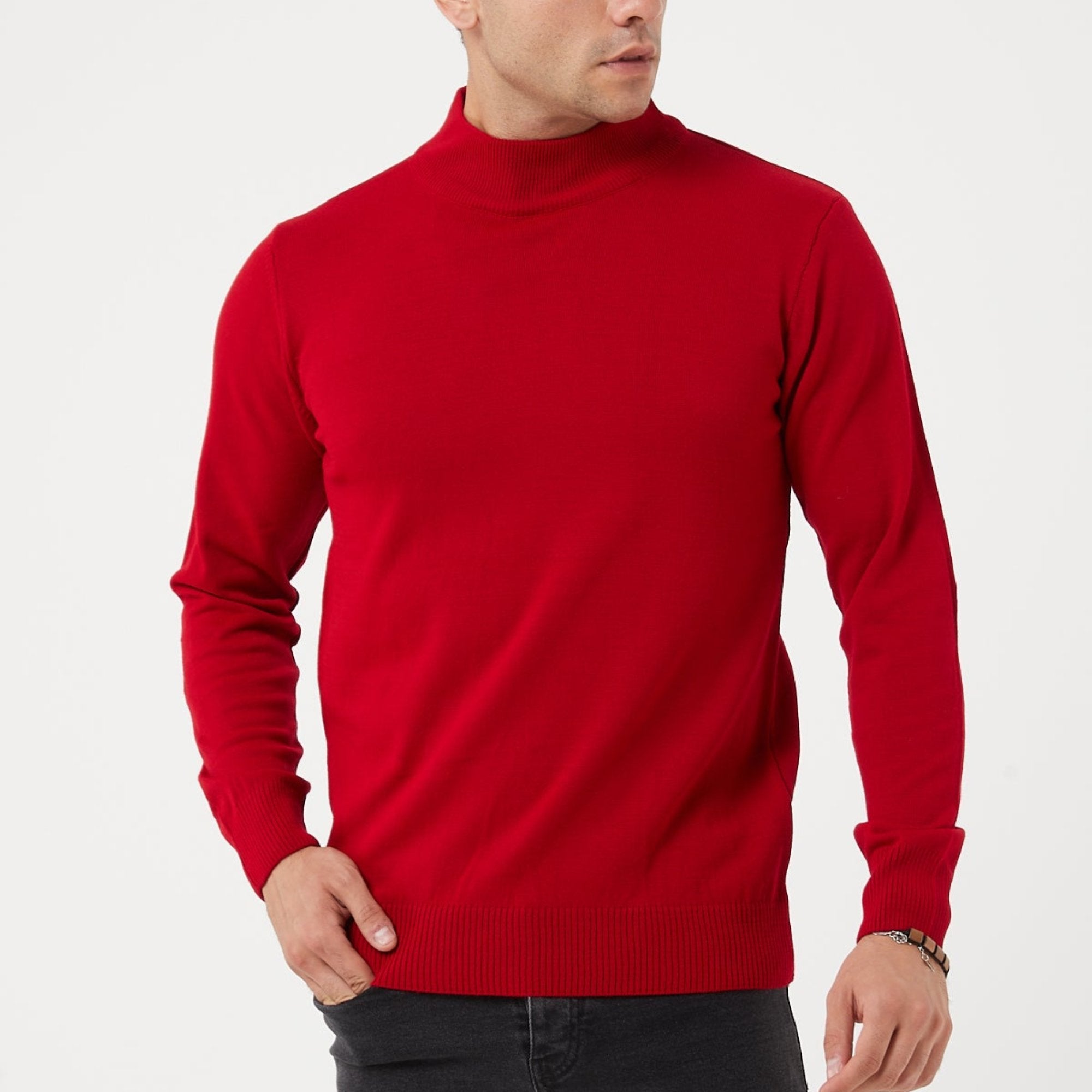 TR Premium Slim Fit Wool Turtle Neck Sweater for men - TR-11477