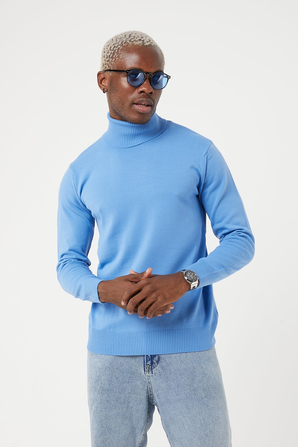 TR Premium Slim Fit Wool Turtle Neck Sweater for men - TR-11477