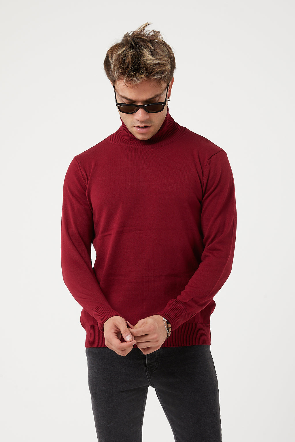 TR Premium Slim Fit Wool Turtle Neck Sweater for men - TR-11477