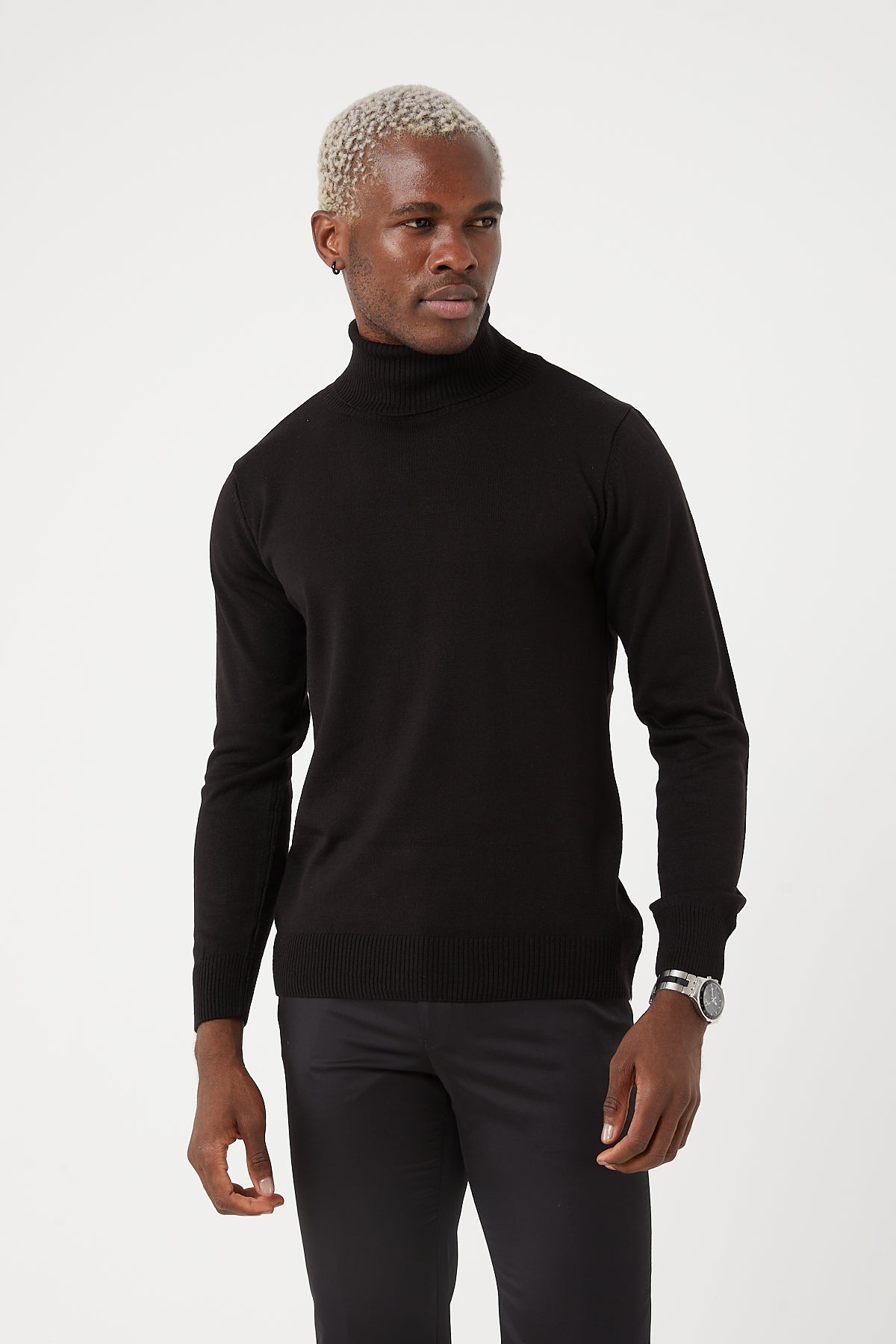 TR Premium Slim Fit Wool Turtle Neck Sweater for men - TR-11477