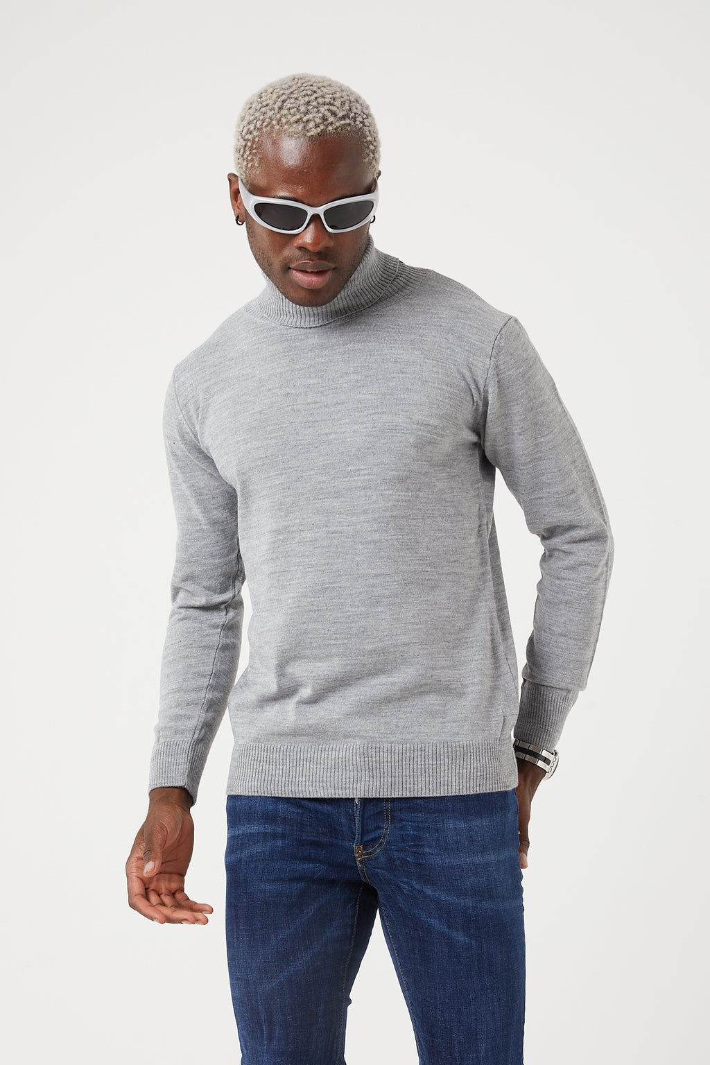 TR Premium Slim Fit Wool Turtle Neck Sweater for men - TR-11477