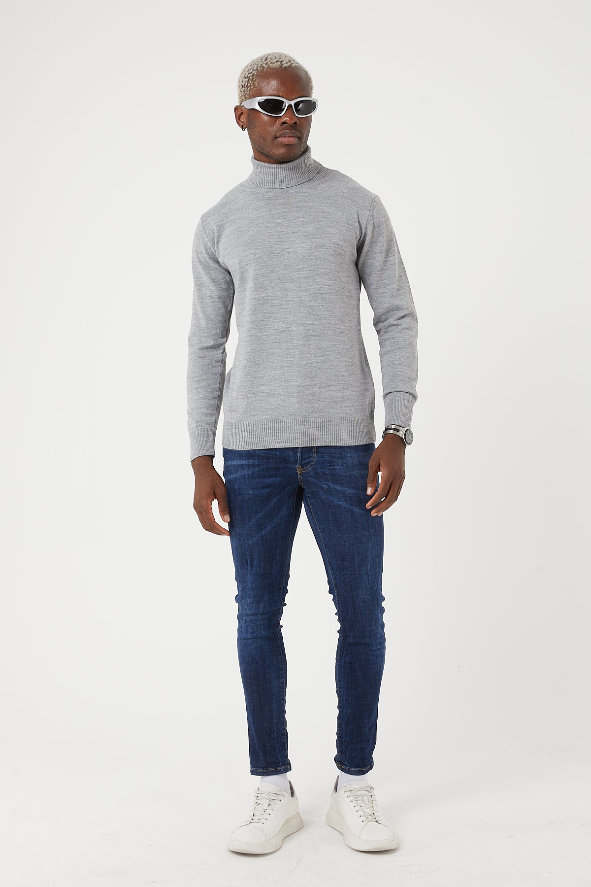 TR Premium Slim Fit Wool Turtle Neck Sweater for men - TR-11477