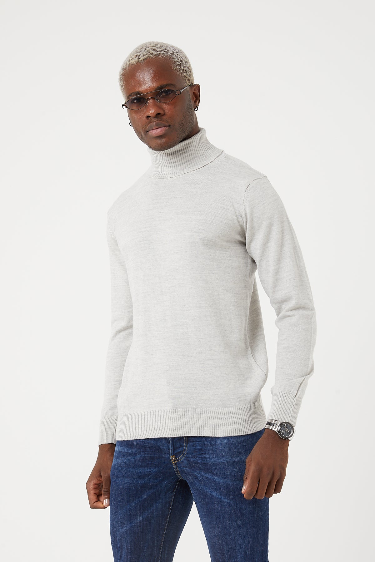 TR Premium Slim Fit Wool Turtle Neck Sweater for men - TR-11477