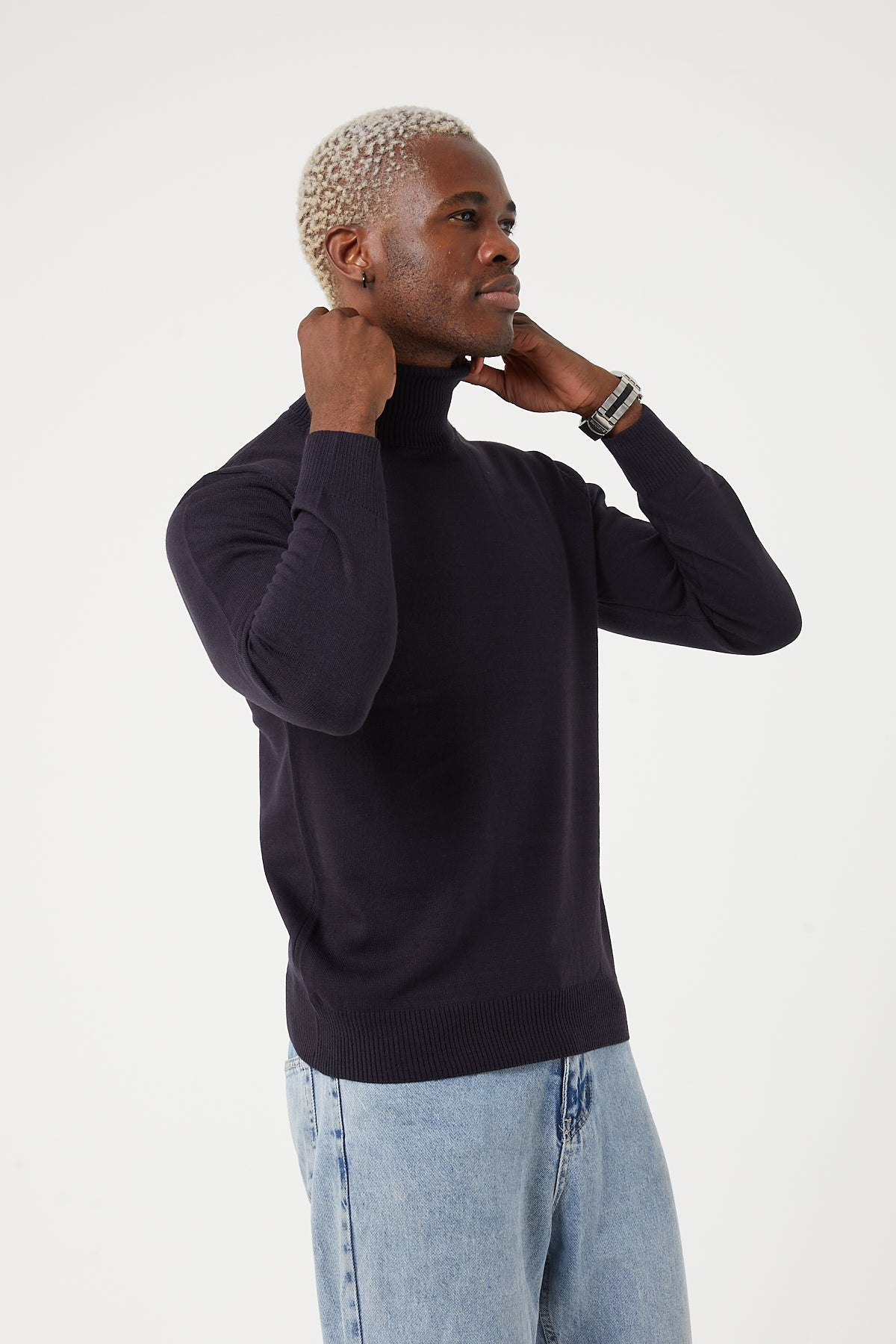 TR Premium Slim Fit Wool Turtle Neck Sweater for men - TR-11477