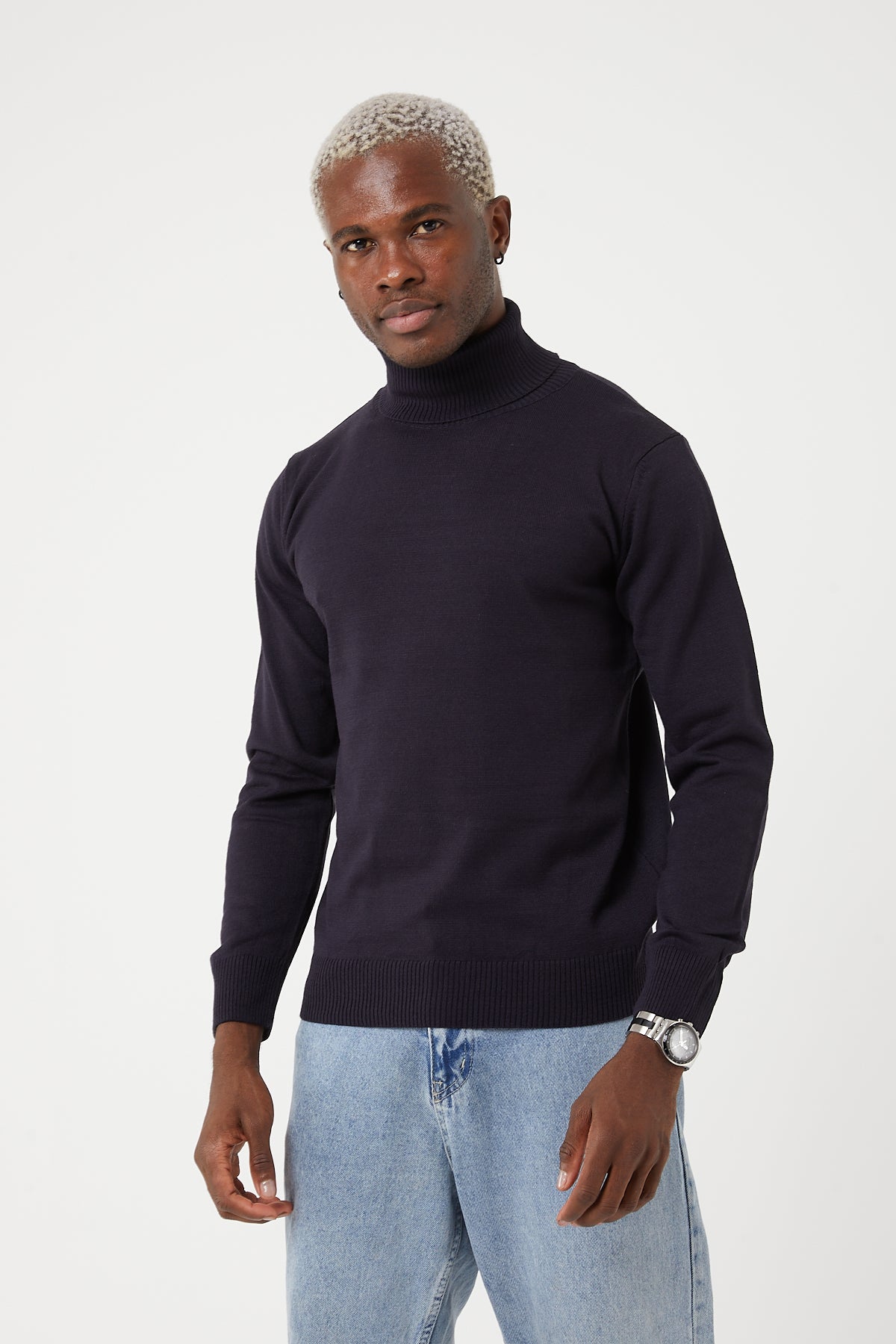 TR Premium Slim Fit Wool Turtle Neck Sweater for men - TR-11477