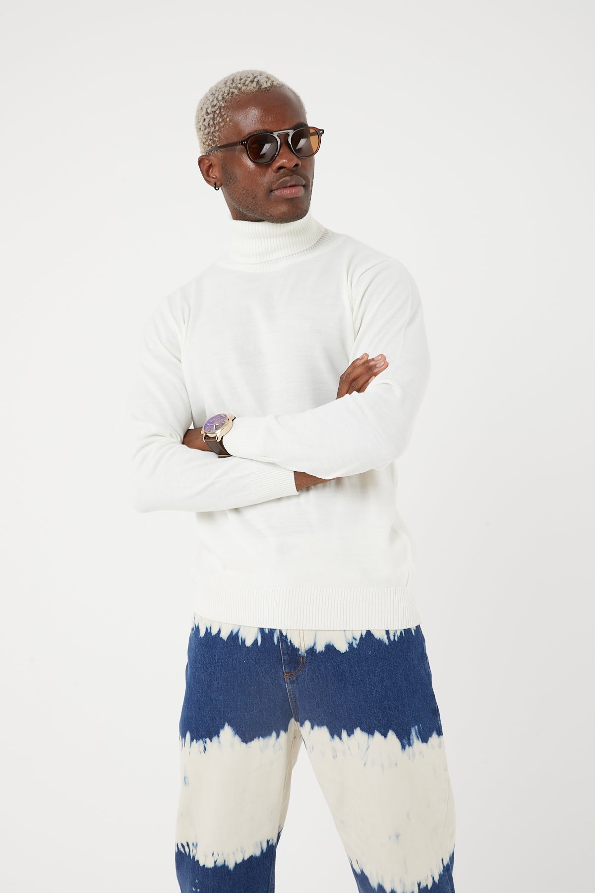 TR Premium Slim Fit Wool Turtle Neck Sweater for men - TR-11477