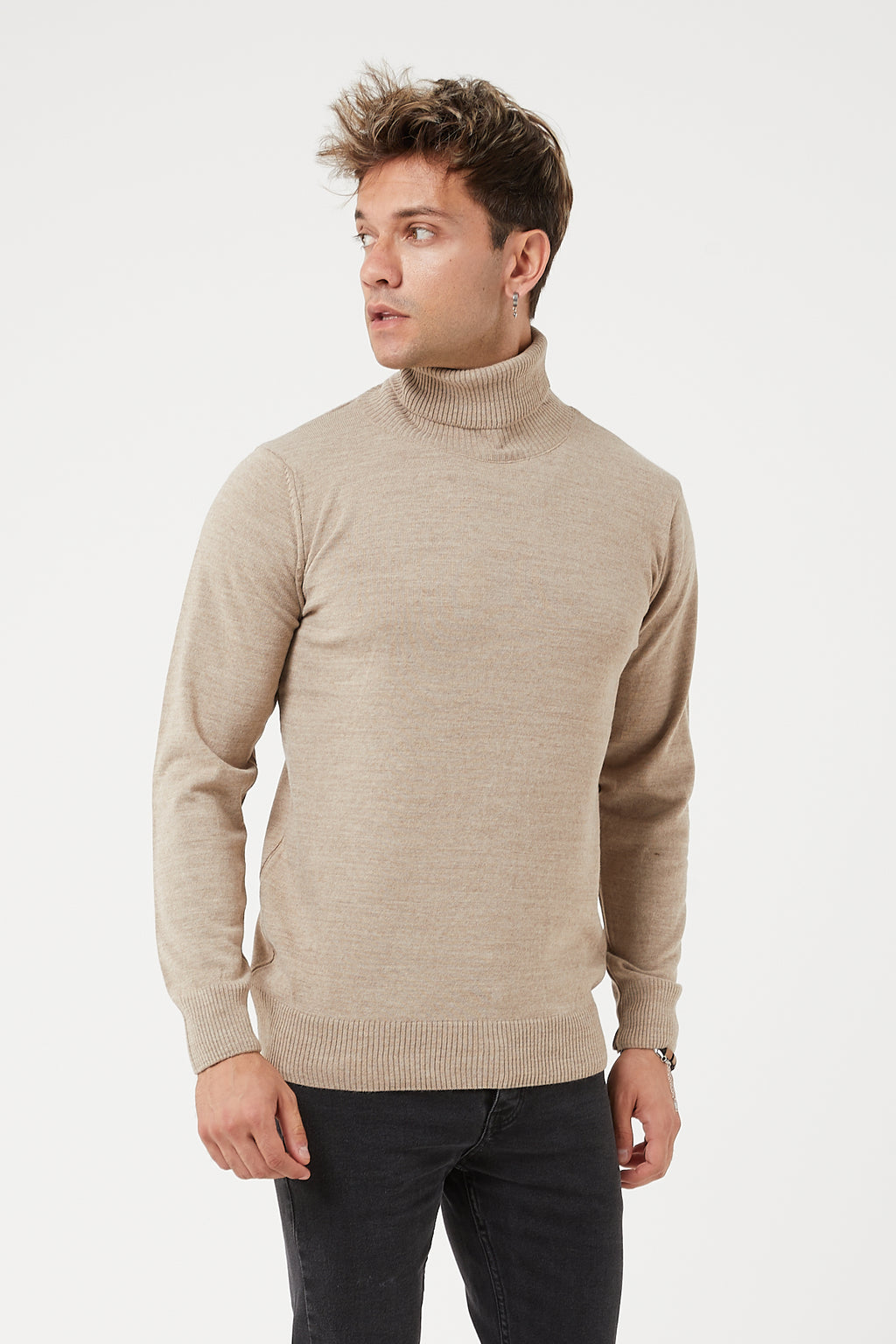 TR Premium Slim Fit Wool Turtle Neck Sweater for men - TR-11477