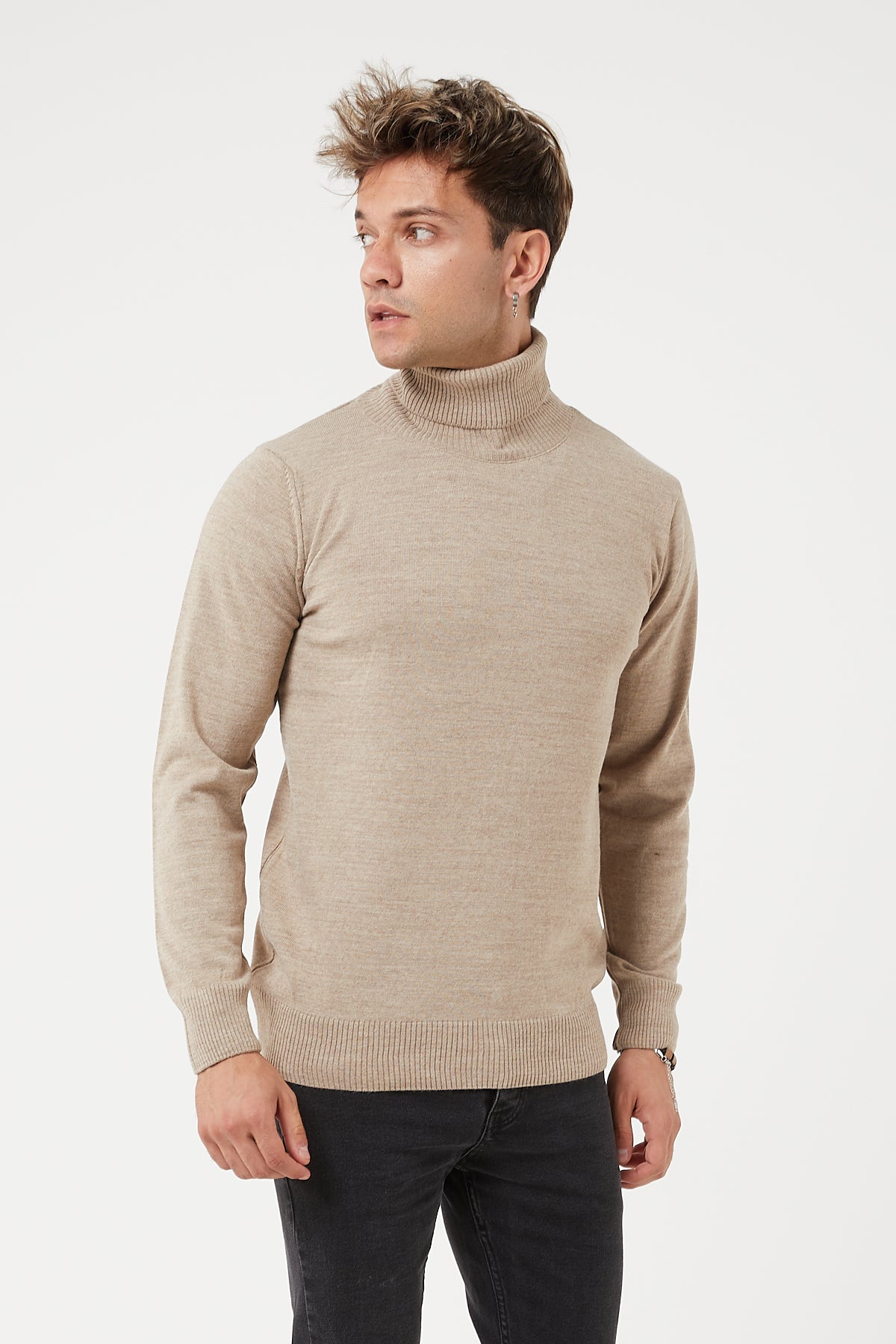 TR Premium Slim Fit Wool Turtle Neck Sweater for men - TR-11477