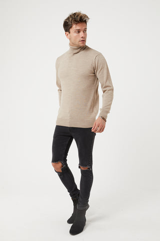 TR Premium Slim Fit Wool Turtle Neck Sweater for men - TR-11477