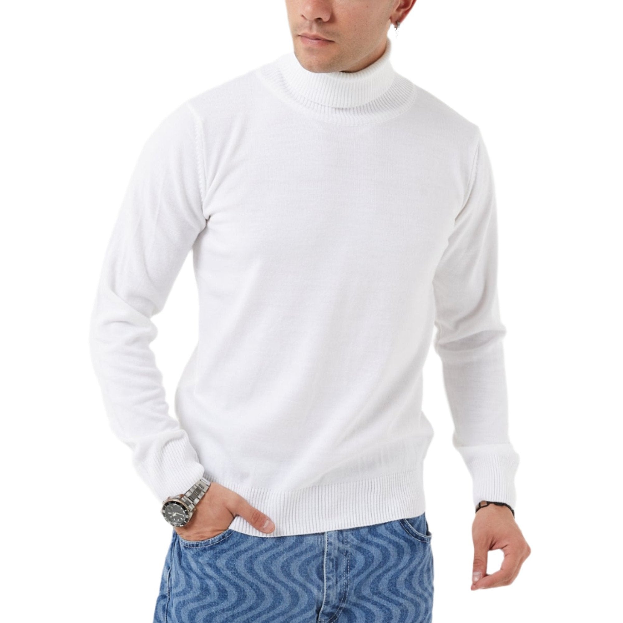 TR Premium Slim Fit Wool Turtle Neck Sweater for men - TR-11477