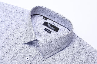 Splatter Print Stretch Button-Up Shirt TR-1050