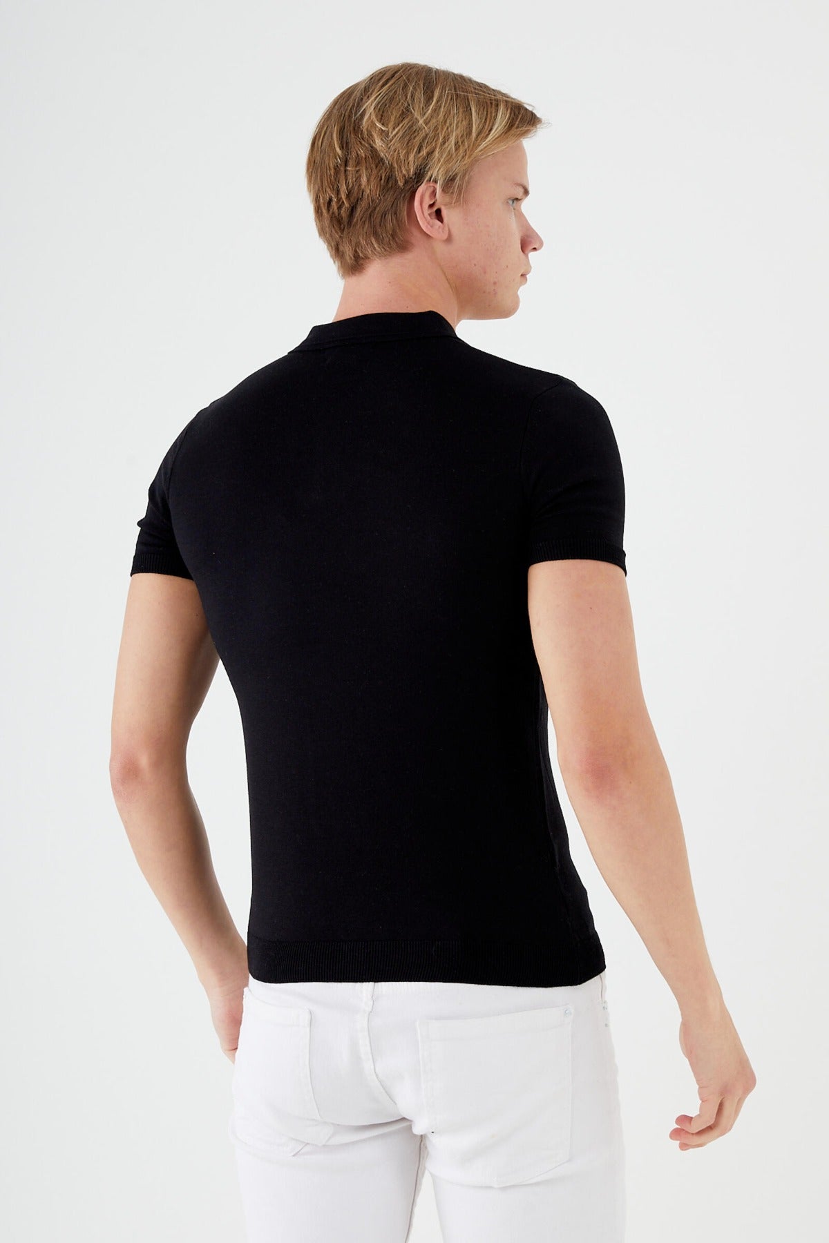 Textured Knit short sleeve shirt  TR-11513