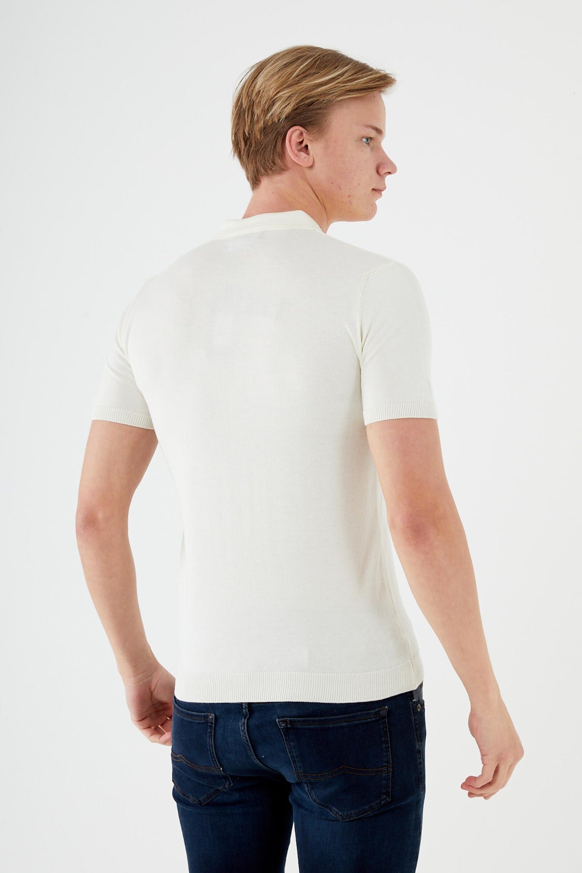 Textured Knit short sleeve shirt  TR-11513