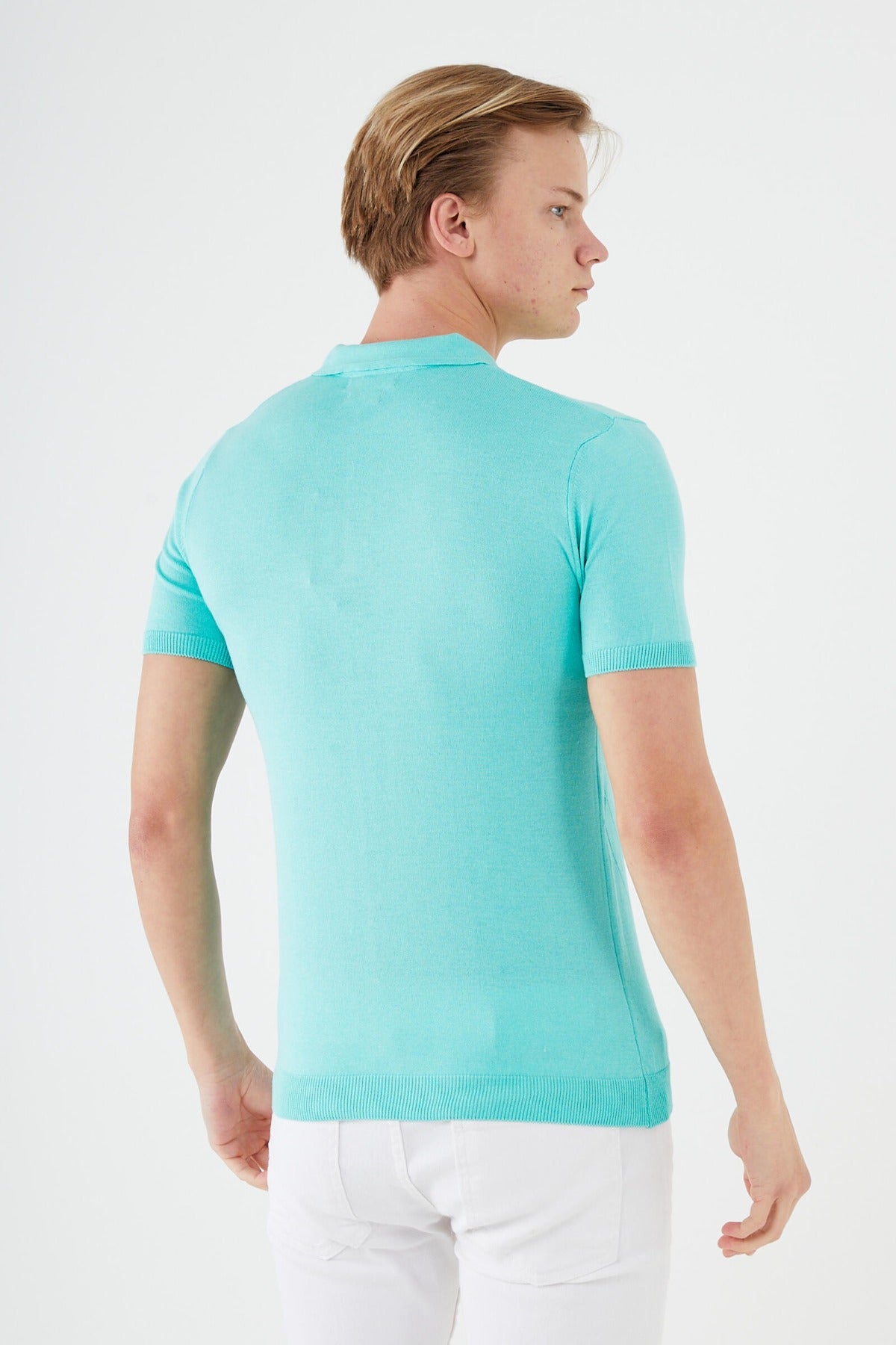 Textured Knit short sleeve shirt  TR-11513