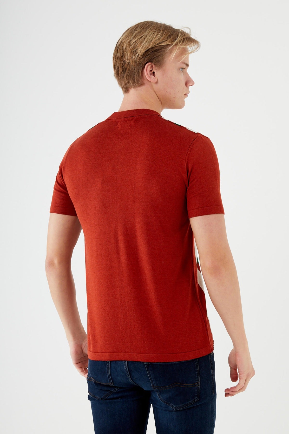 Textured Knit short sleeve shirt  TR-11514
