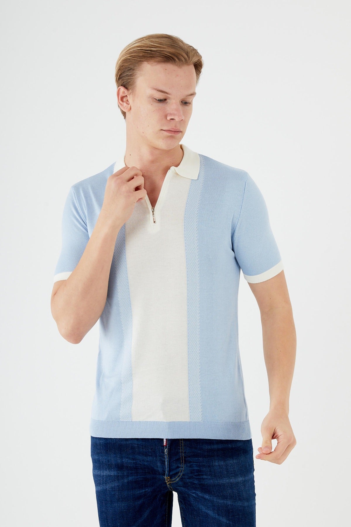 Short-Sleeve knit shirt TR-11515