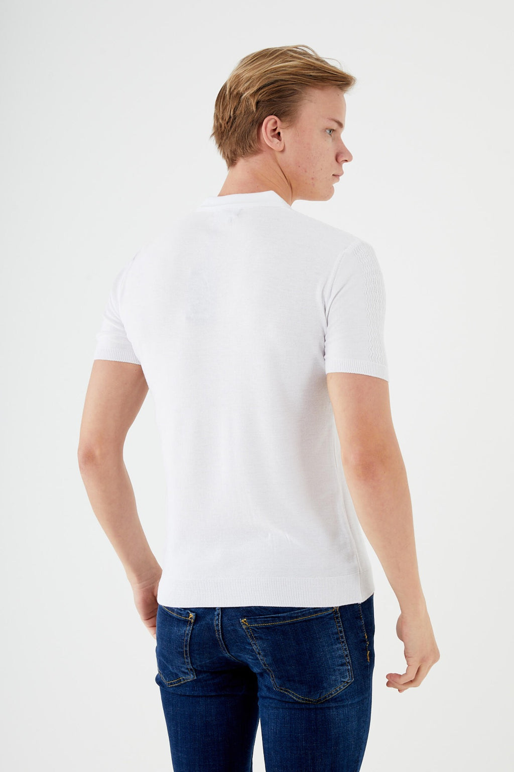 SHORT SLEEVE KNIT SHIRT TR-11517
