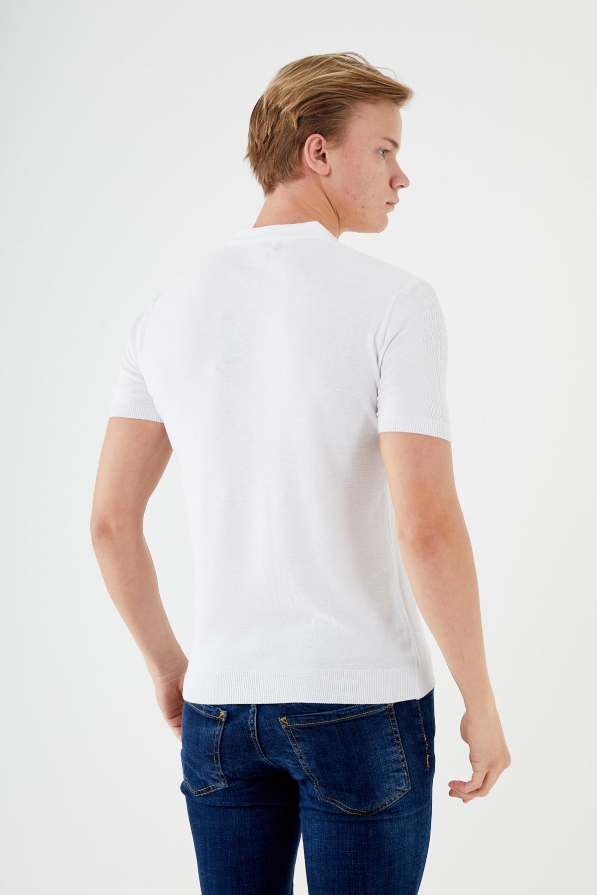 SHORT SLEEVE KNIT SHIRT TR-11517