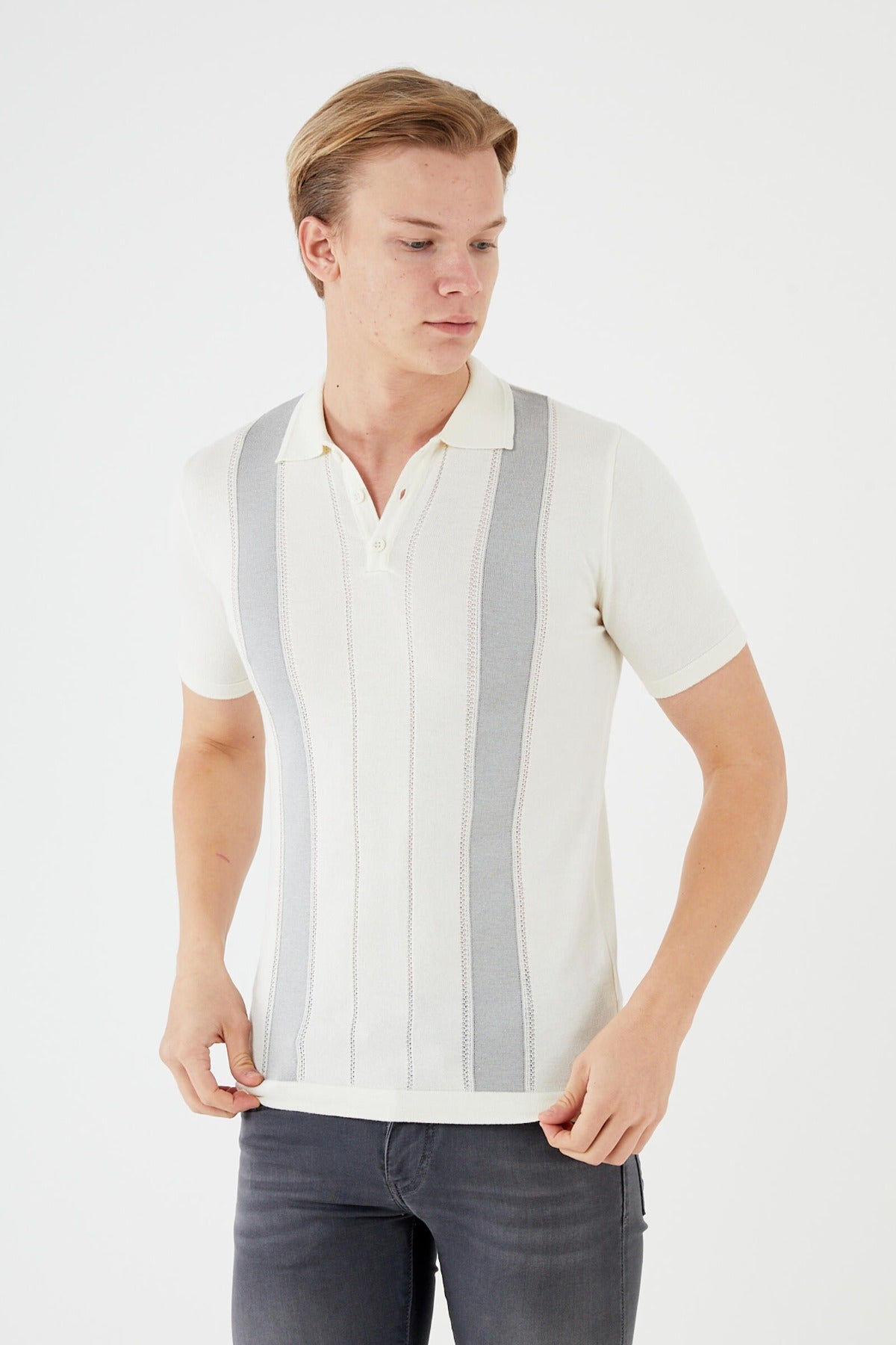 KNIT SHORT SLEEVE SHIRT TR-11518