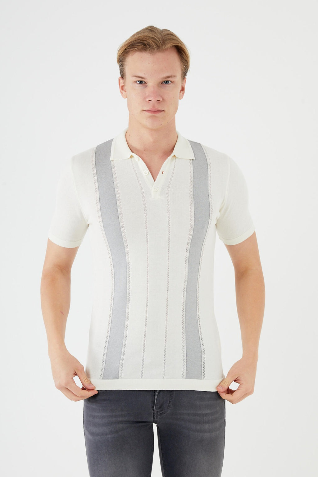 KNIT SHORT SLEEVE SHIRT TR-11518