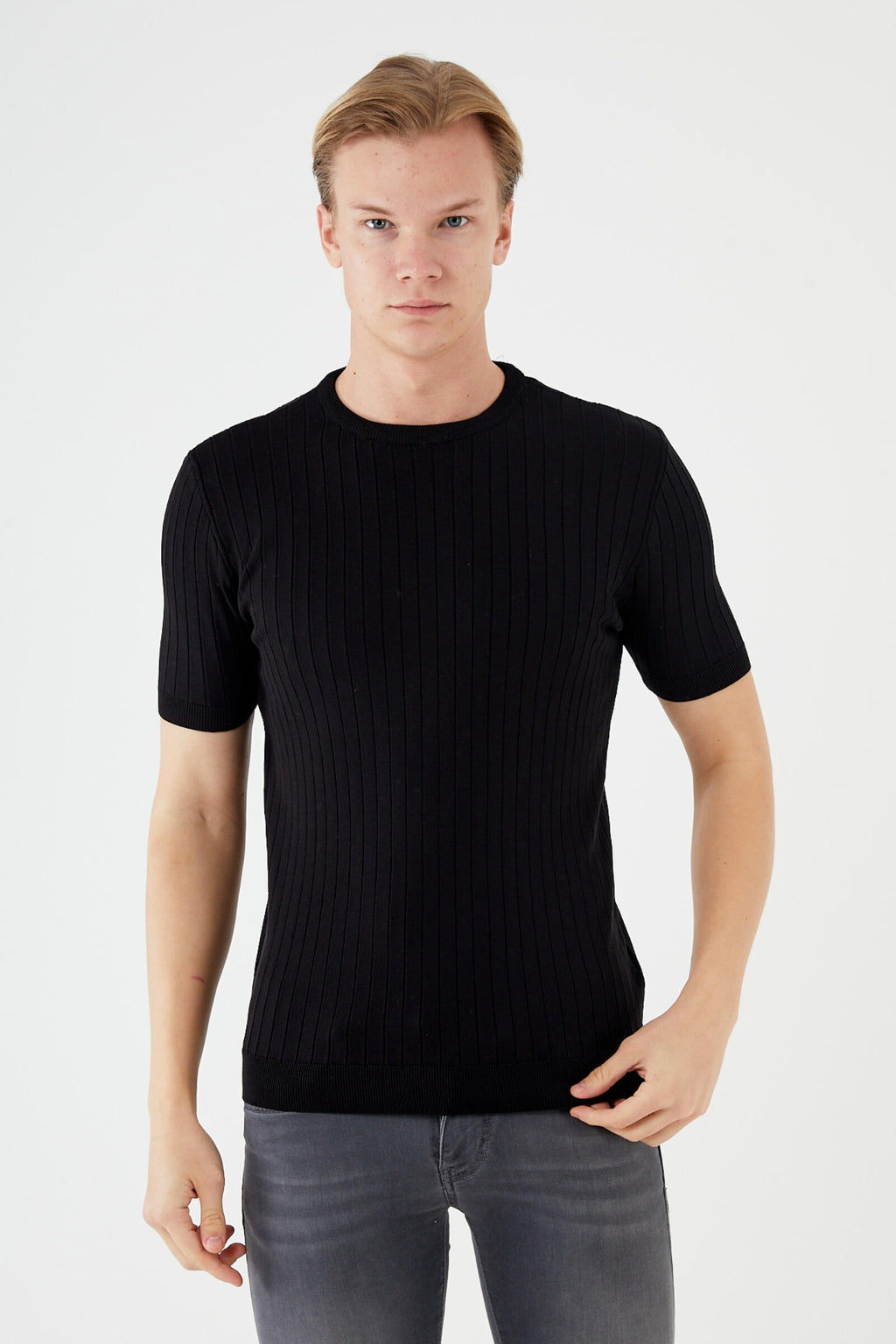 Men's Short Sleeve KNIT SWEATSHIRT TR-11521
