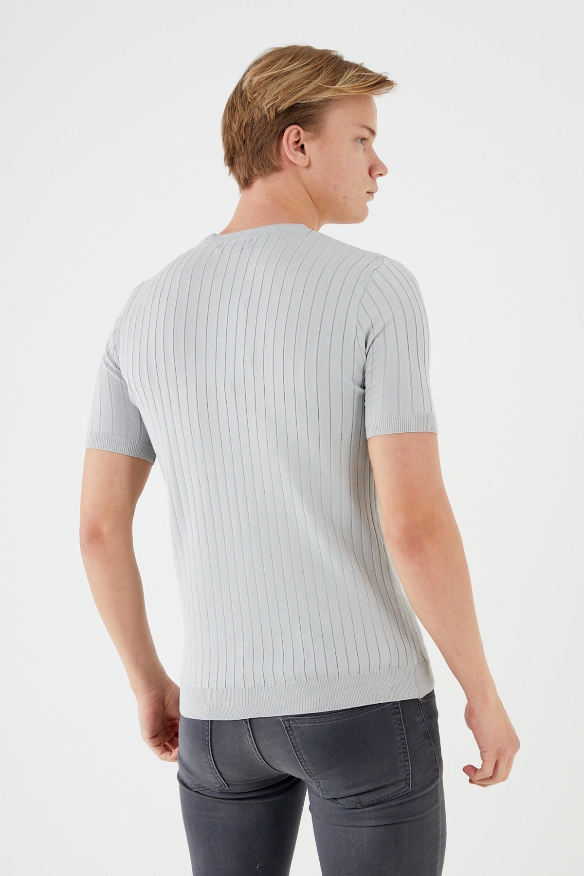 Men's Short Sleeve KNIT SWEATSHIRT TR-11521