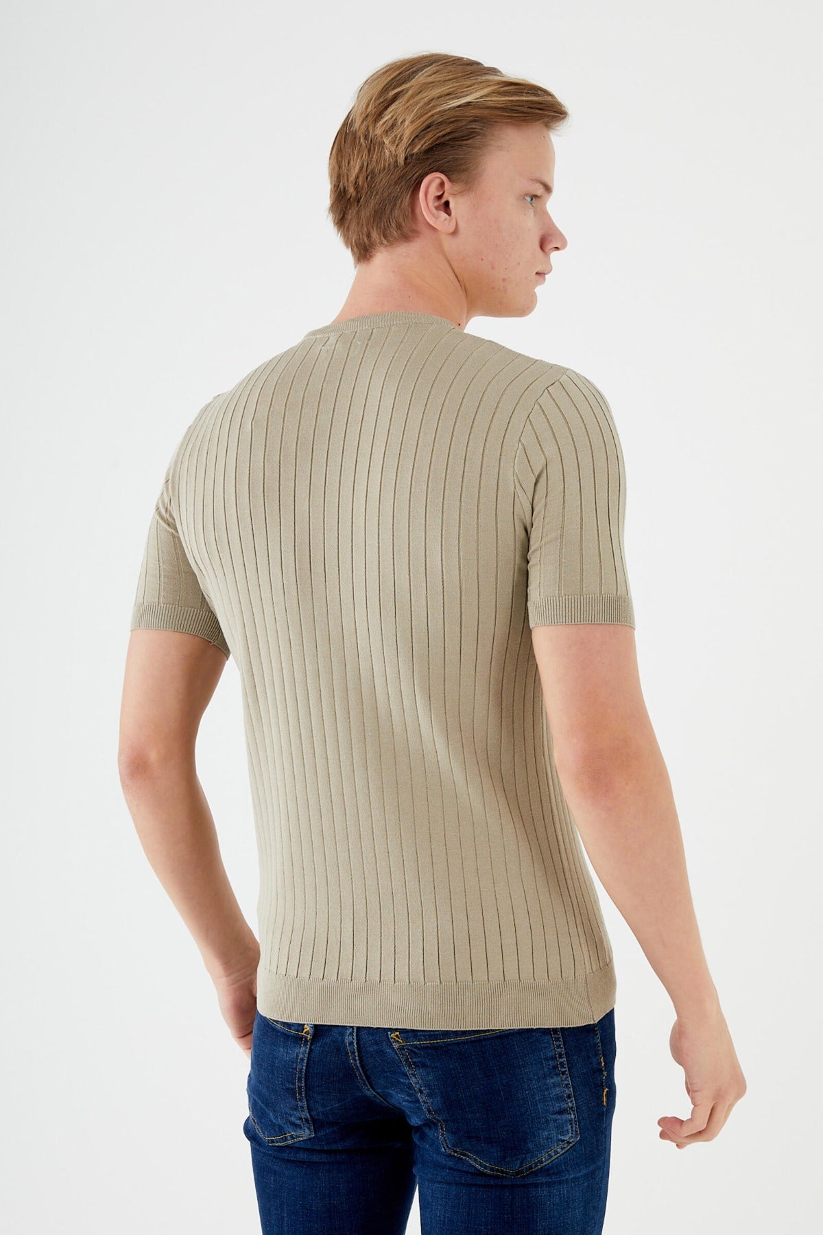 Men's Short Sleeve KNIT SWEATSHIRT TR-11521