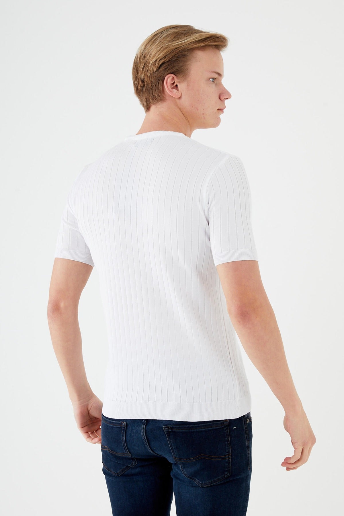 Men's Short Sleeve KNIT SWEATSHIRT TR-11521