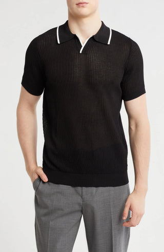 TRCK-11540 Johnny Collar Sweater Knit Polo