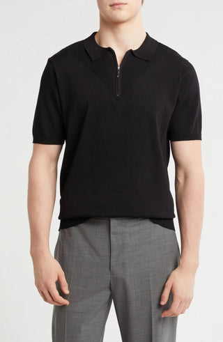 TRCK-11541 Slim Fit Sweater Knit Polo