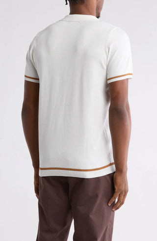 TRCK-11545 Colorblock Sweater Knit Polo