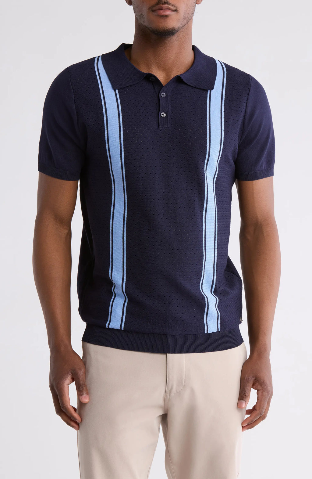 TRCK-11546 Slim Fit Sweater Knit Polo