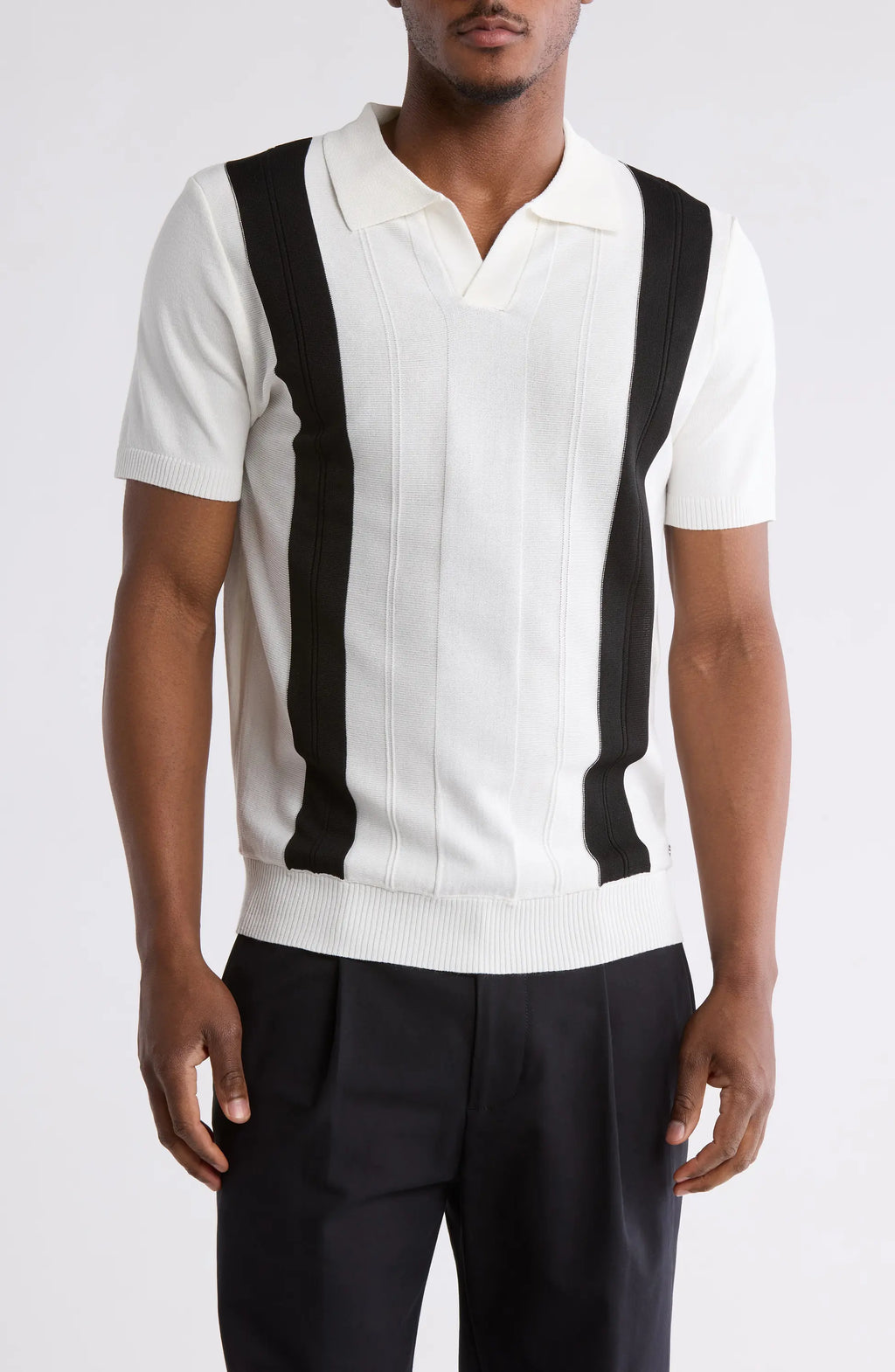 TRCK-11538 Johnny Collar Sweater Knit Polo
