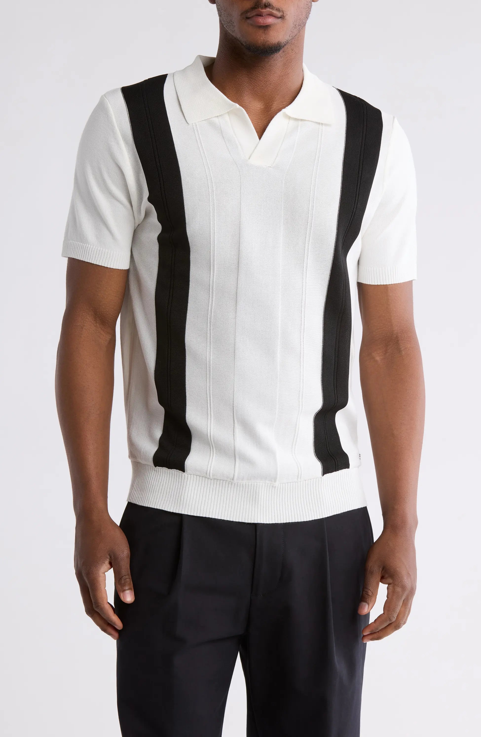 TRCK-11538 Johnny Collar Sweater Knit Polo